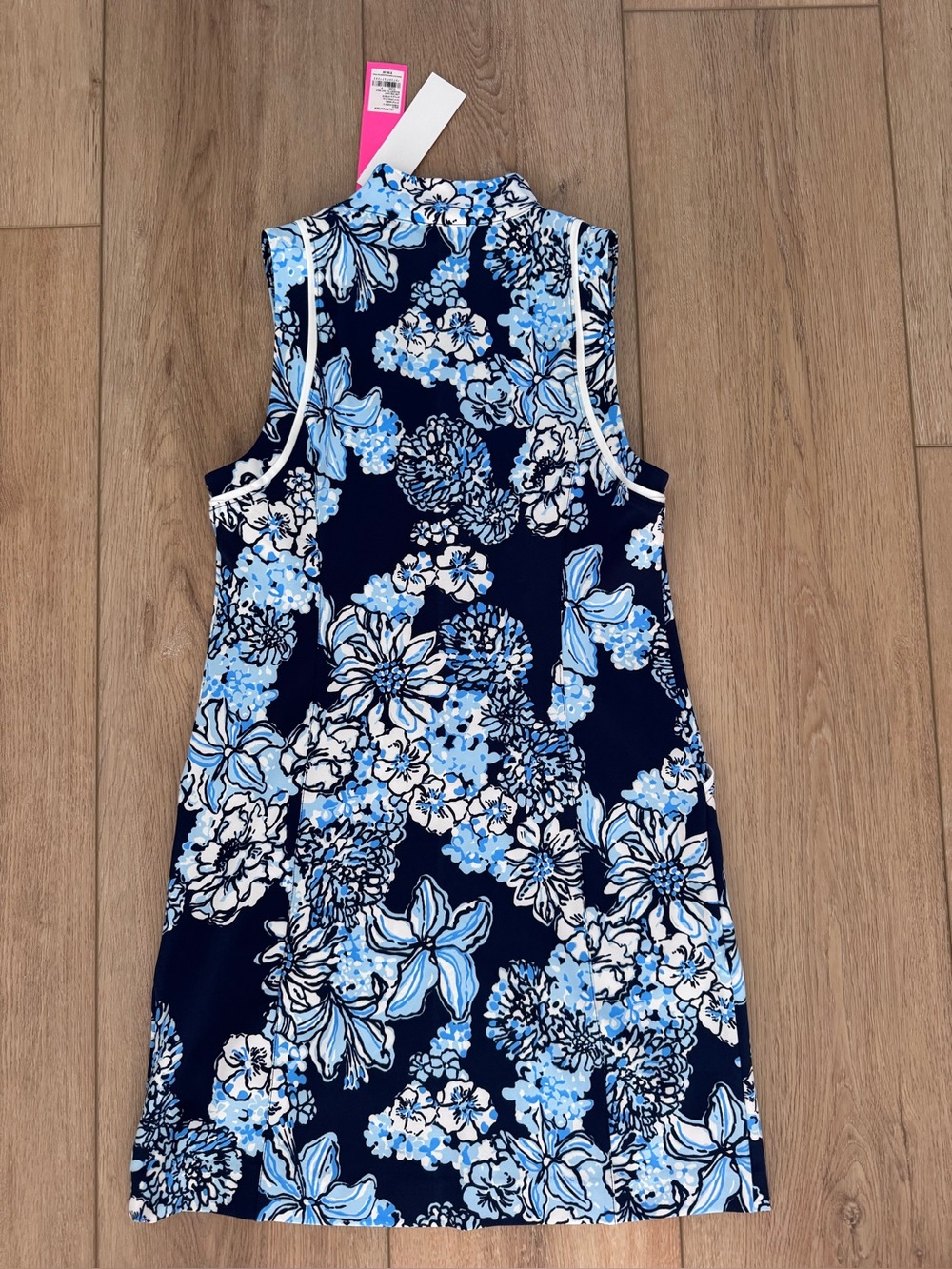 NWT Lilly Pulitzer Kathy Golf Dress UPF +50 SZ 2 Low Tide Navy Bouquet All Day - Picture 7 of 15